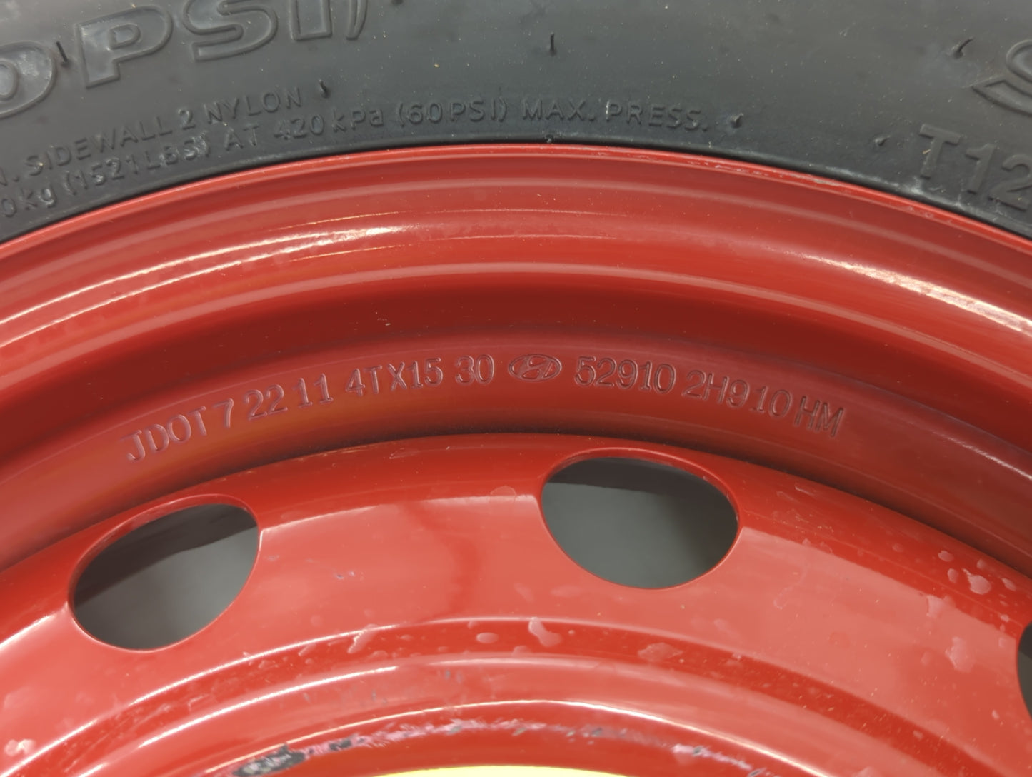 2006-2017 Hyundai Sonata Spare Donut Tire Wheel Rim Oem