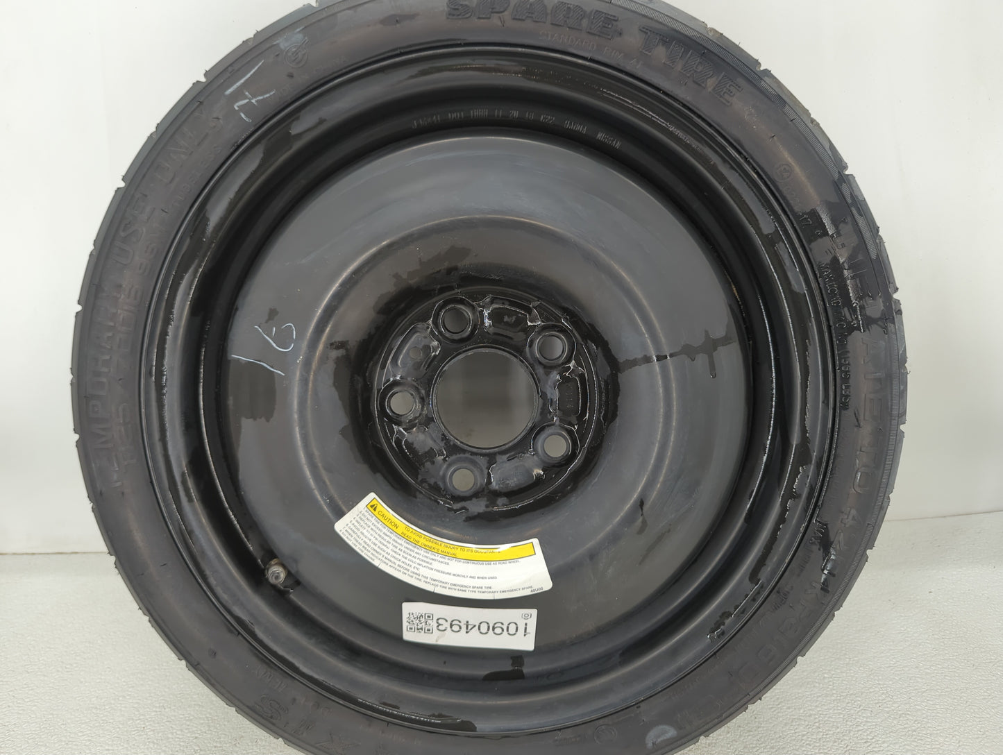 2018-2019 Nissan Sentra Spare Donut Tire Wheel Rim Oem
