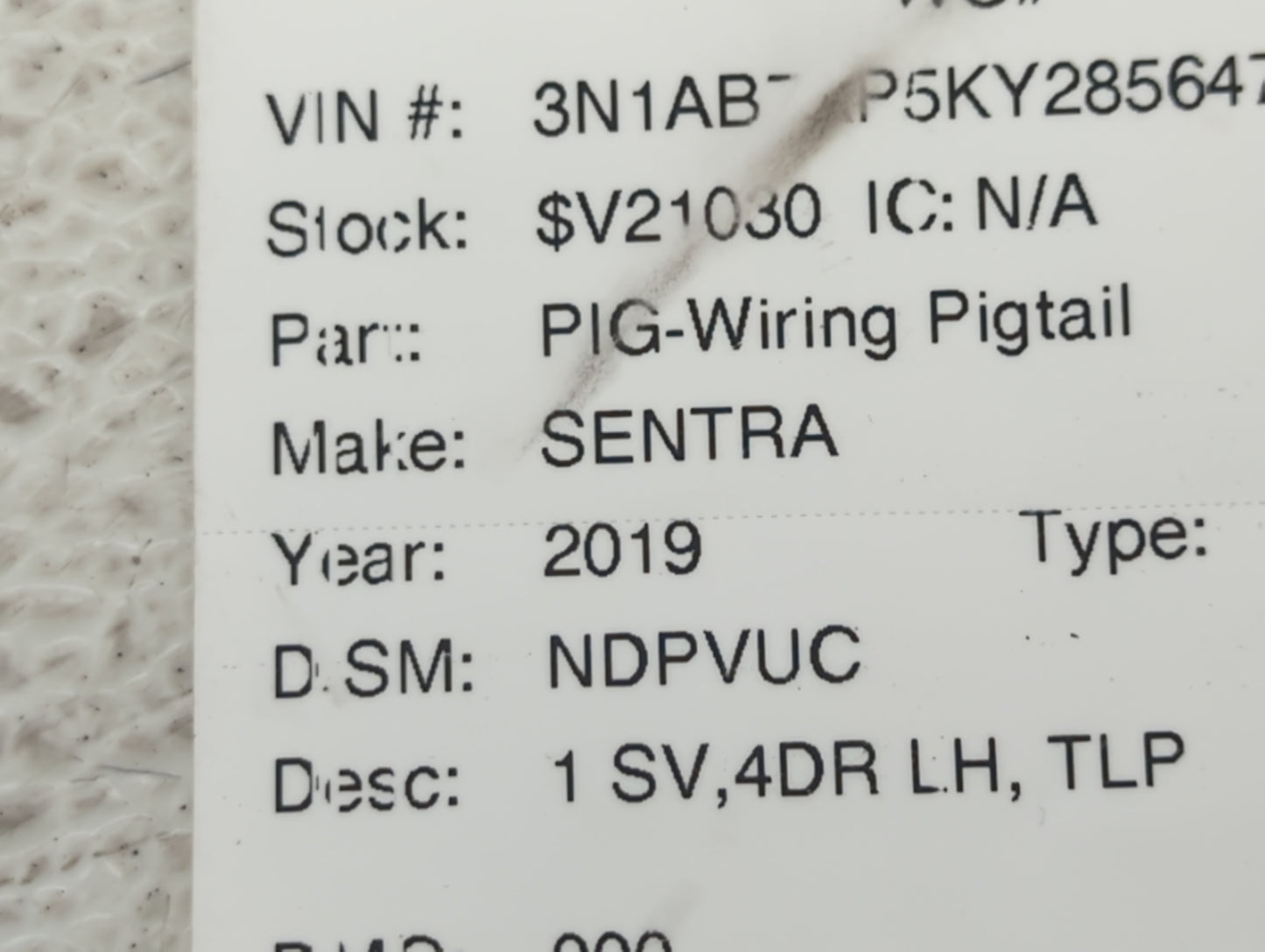 2018-2019 Nissan Sentra Spare Donut Tire Wheel Rim Oem