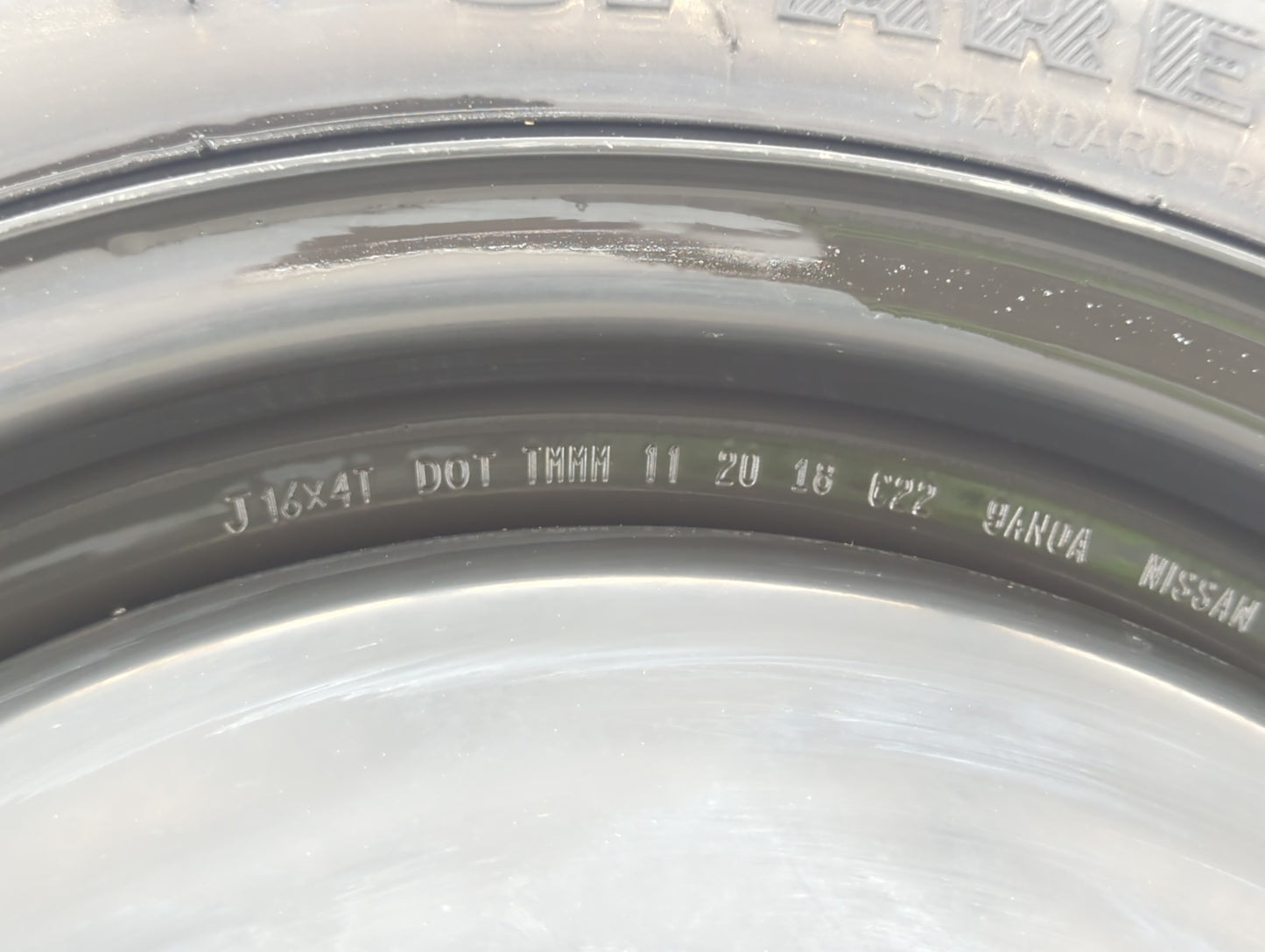 2018-2019 Nissan Sentra Spare Donut Tire Wheel Rim Oem