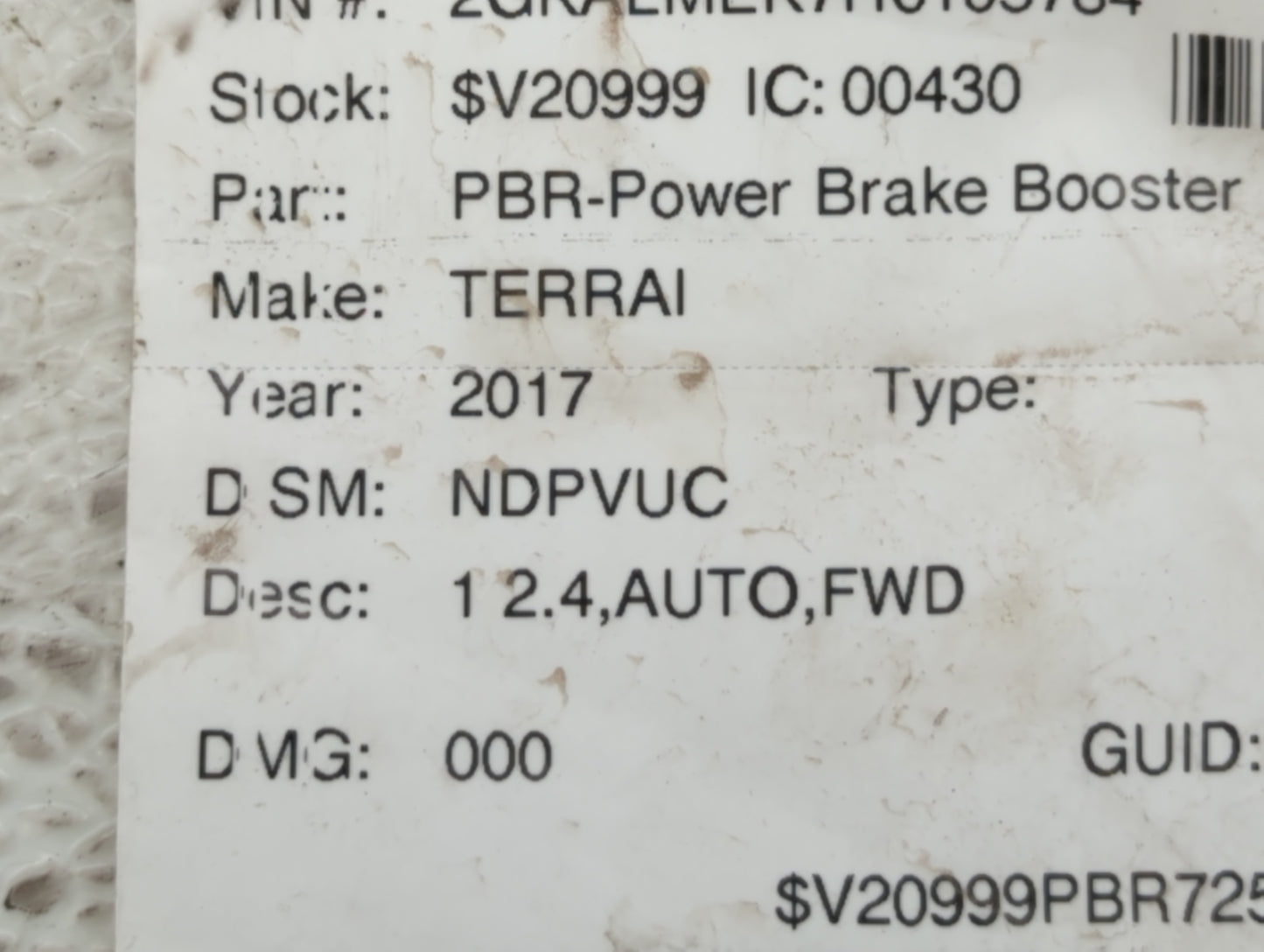 2014-2017 Gmc Terrain Spare Donut Tire Wheel Rim Oem