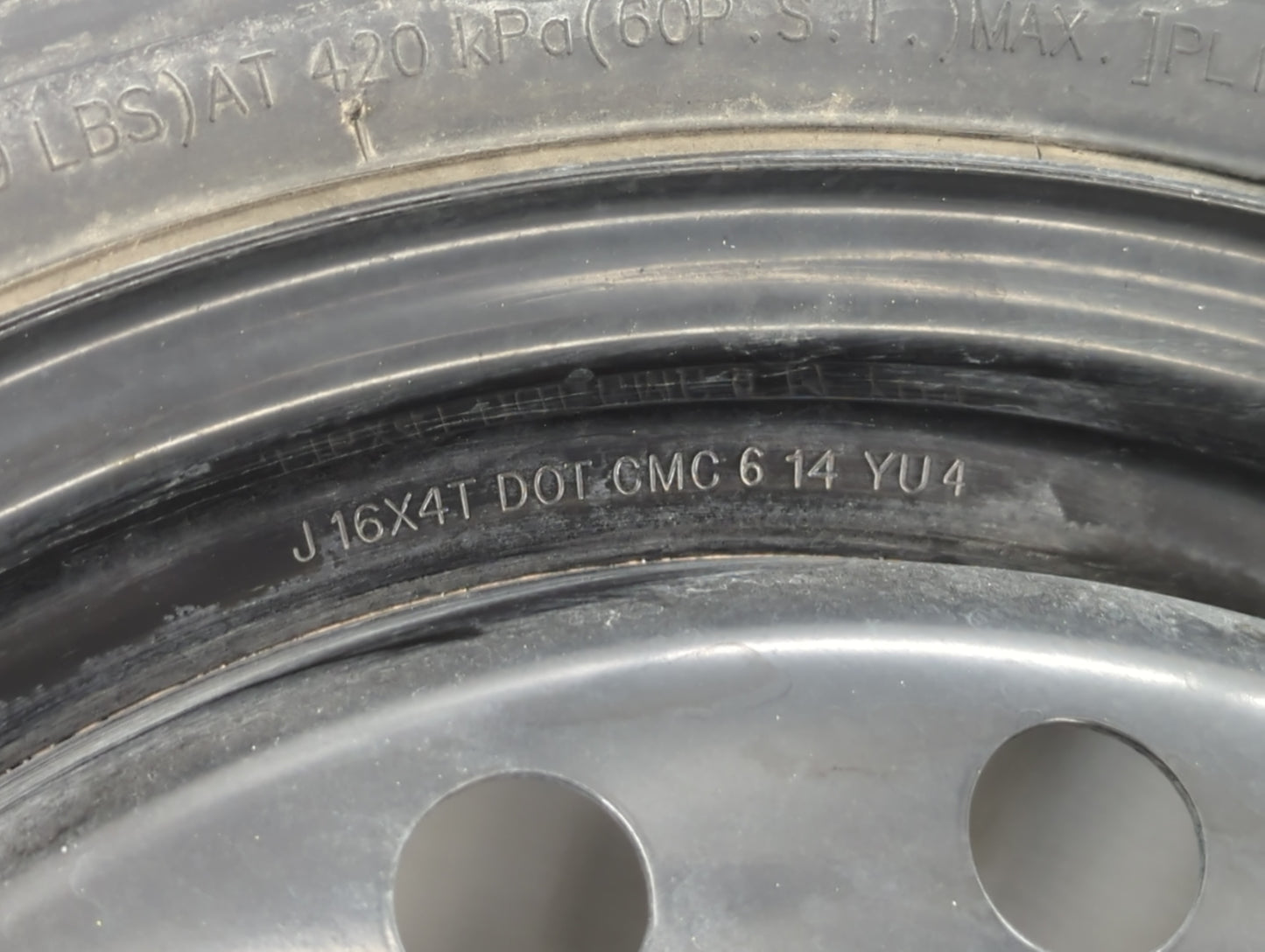 2013-2022 Honda Accord Spare Donut Tire Wheel Rim Oem