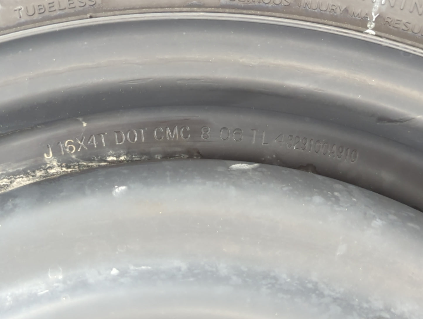 2006-2017 Hyundai Sonata Spare Donut Tire Wheel Rim Oem