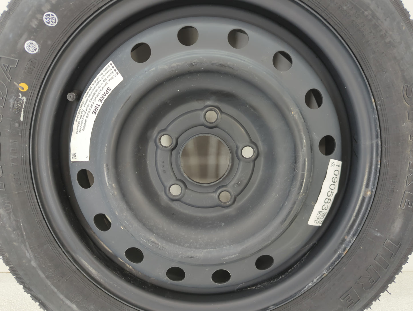 2016-2022 Honda Hr-v Spare Donut Tire Wheel Rim Oem