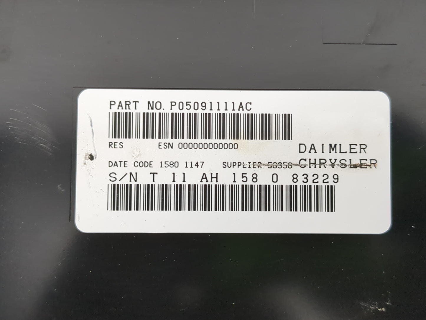 2009-2010 Jeep Patriot Radio AM FM Cd Player Receiver Replacement P/N:P05091111AC Fits Fits 2008 2009 2010 OEM Used Auto Parts