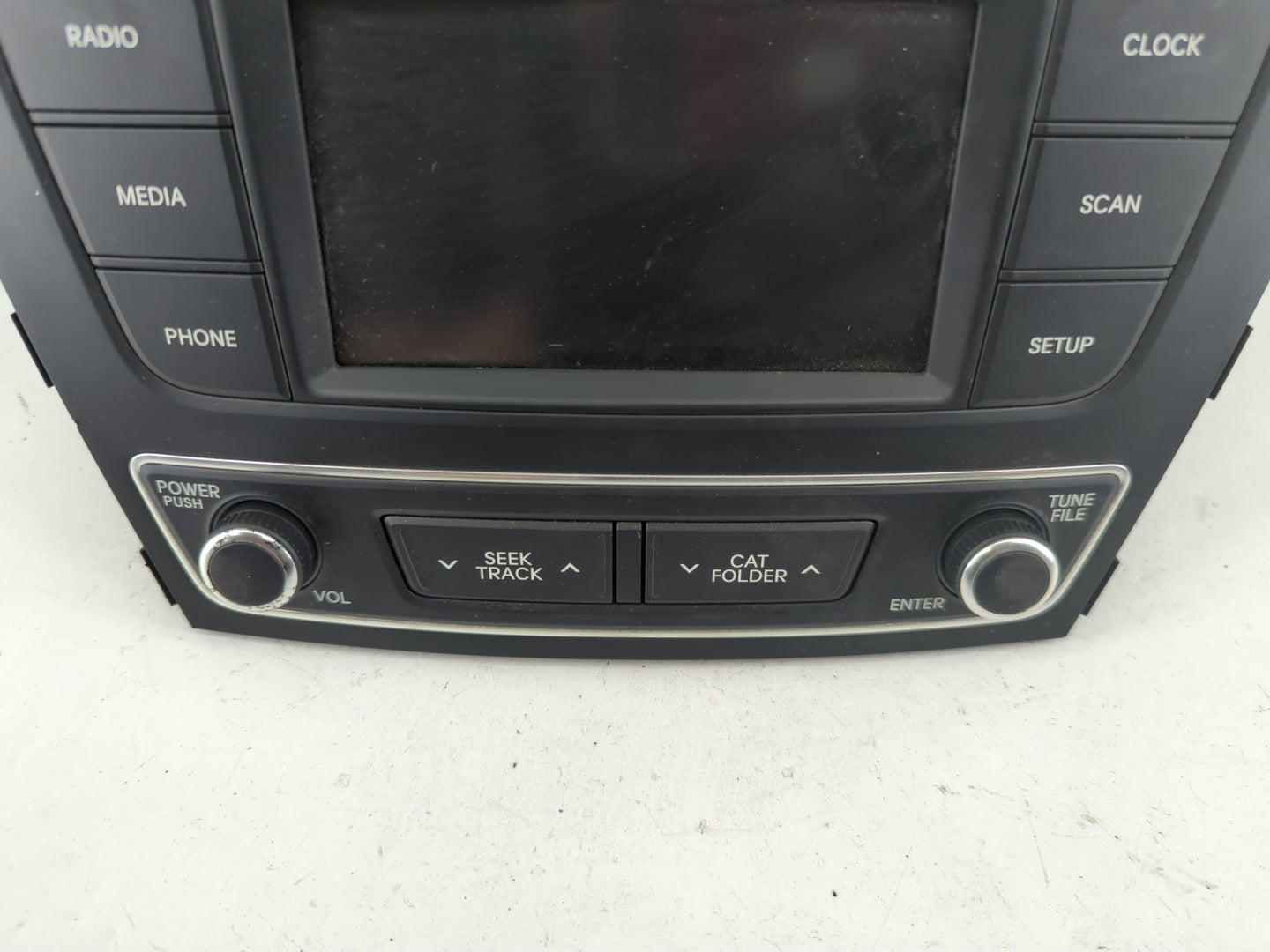 2017-2018 Hyundai Santa Fe Radio AM FM Cd Player Receiver Replacement P/N:96180-4Z6004X Fits Fits 2017 2018 OEM Used Auto Parts - Oemusedautoparts1.com