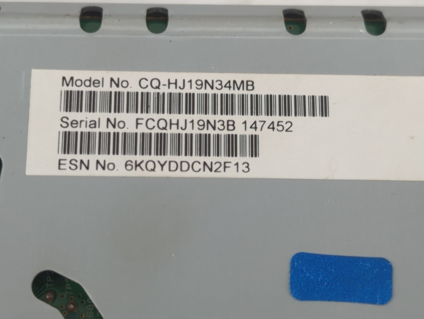 2017-2020 Ford Fusion Radio AM FM Cd Player Receiver Replacement Fits Fits 2017 2018 2019 2020 OEM Used Auto Parts