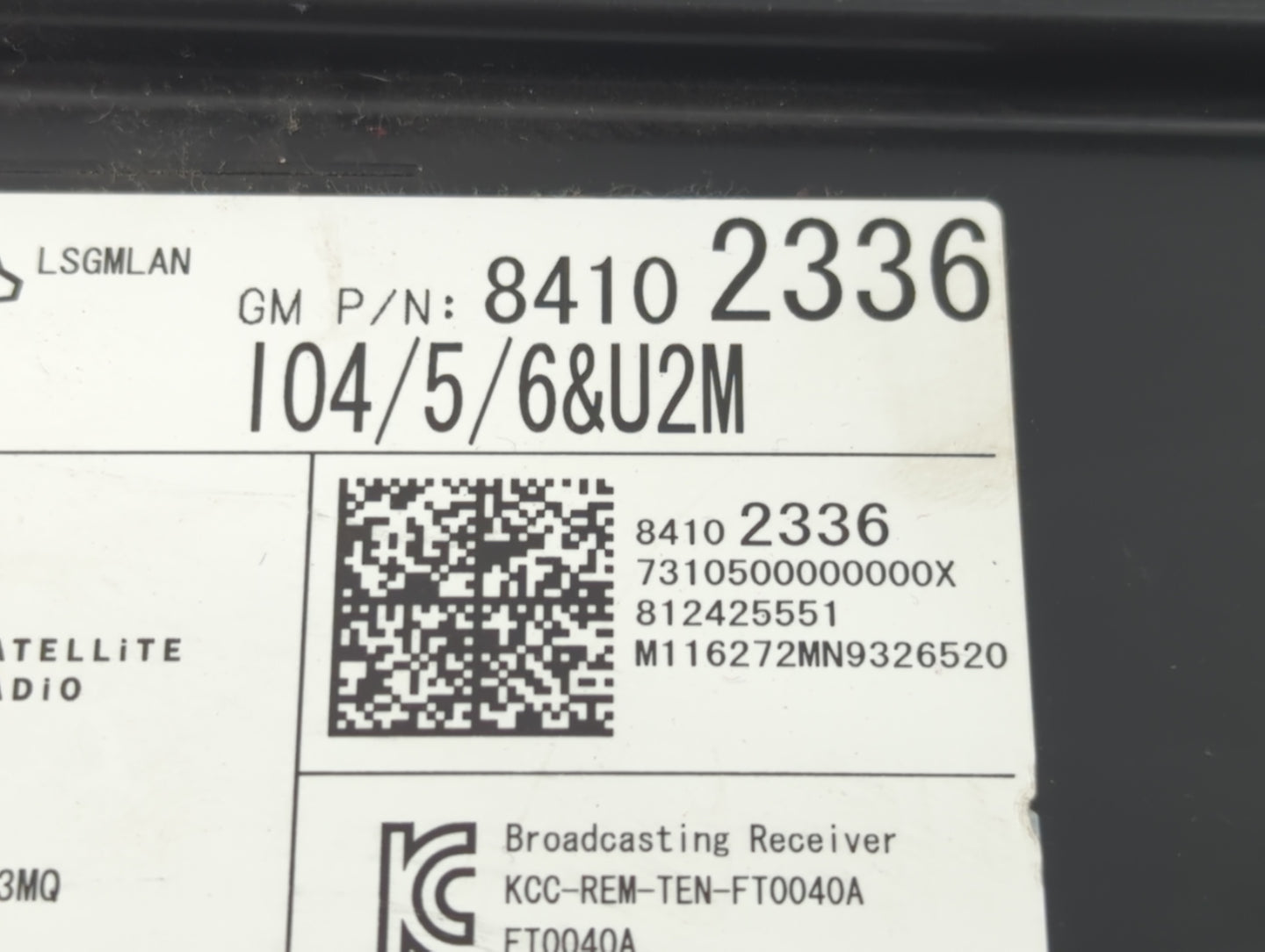 2017-2018 Gmc Sierra 1500 Radio AM FM Cd Player Receiver Replacement P/N:84102336 Fits Fits 2017 2018 OEM Used Auto Parts - Oemusedautoparts1.com