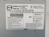 2013-2015 Mazda Cx-9 Radio AM FM Cd Player Receiver Replacement Fits Fits 2013 2014 2015 OEM Used Auto Parts - Oemusedautoparts1.com