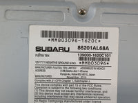 2016 Subaru Legacy Radio AM FM Cd Player Receiver Replacement P/N:86201AL68A Fits OEM Used Auto Parts