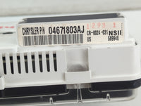2003 Chrysler Pt Cruiser Instrument Cluster Speedometer Gauges P/N:04671803AJ Fits OEM Used Auto Parts