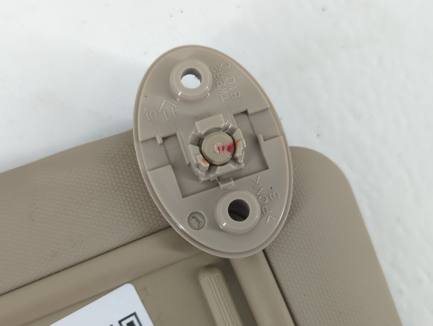 2014-2016 Toyota Corolla Sun Visor Shade Replacement Passenger Right Mirror Fits Fits 2014 2015 2016 OEM Used Auto Parts