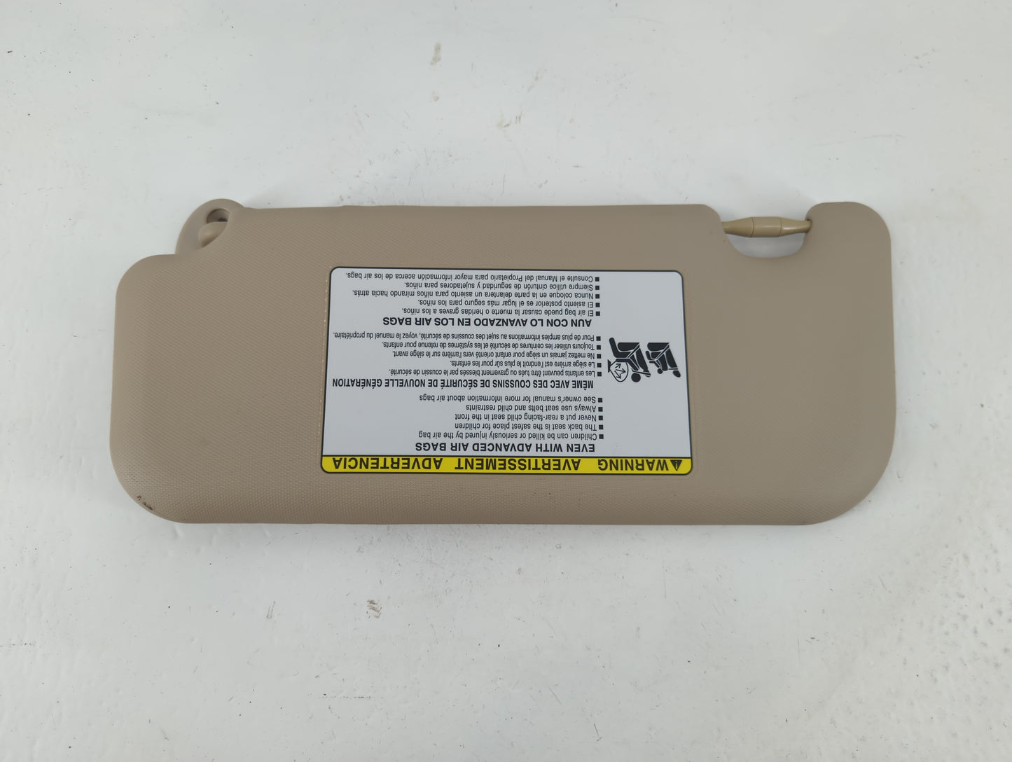 2014-2016 Toyota Corolla Sun Visor Shade Replacement Passenger Right Mirror Fits Fits 2014 2015 2016 OEM Used Auto Parts