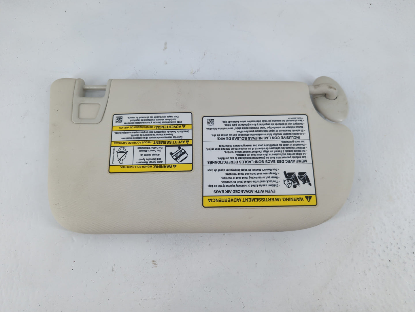 2013-2019 Ford Escape Sun Visor Shade Replacement Driver Left Mirror Fits Fits 2013 2014 2015 2016 2017 2018 2019 OEM Used Auto Parts - Oemusedautoparts1.com
