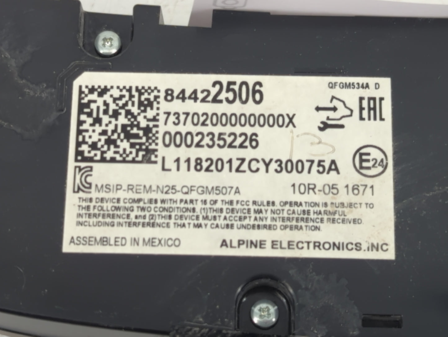 2018-2019 Chevrolet Equinox Climate Control Module Temperature AC/Heater Replacement P/N:84422506 Fits Fits 2018 2019 OEM Used Auto Parts