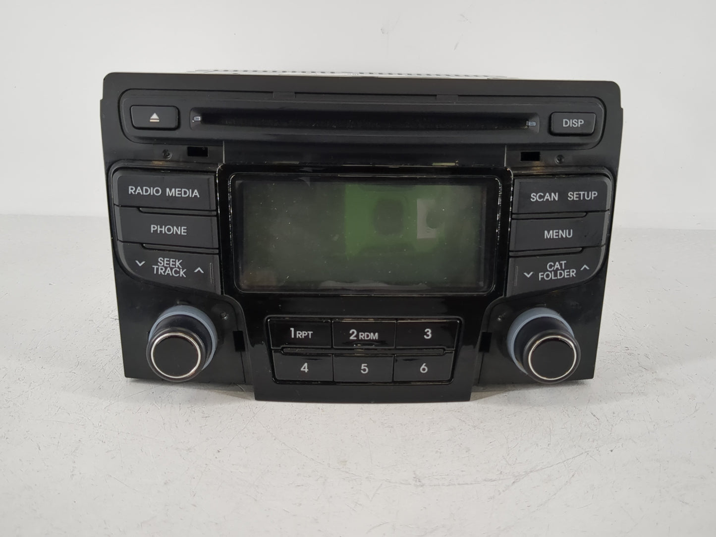2012-2014 Hyundai Sonata Radio AM FM Cd Player Receiver Replacement P/N:96180-3Q700 Fits Fits 2012 2013 2014 OEM Used Auto Parts - Oemusedautoparts1.com