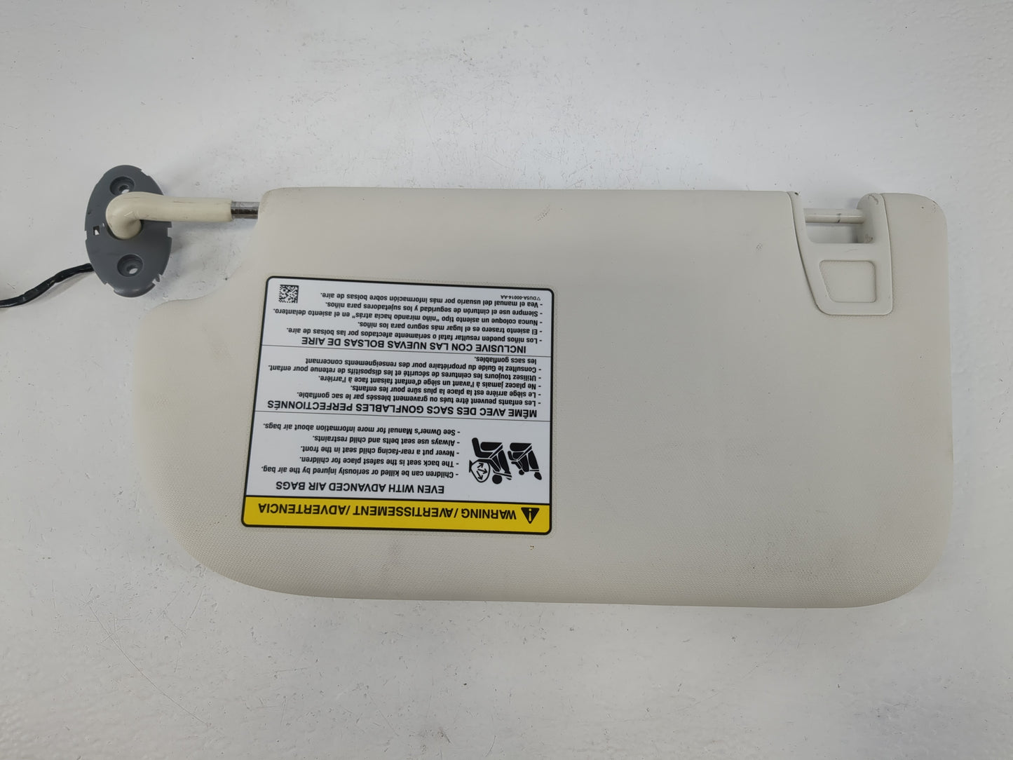 2013-2019 Ford Escape Sun Visor Shade Replacement Passenger Right Mirror Fits Fits 2013 2014 2015 2016 2017 2018 2019 OEM Used Auto Parts - Oemusedautoparts1.com