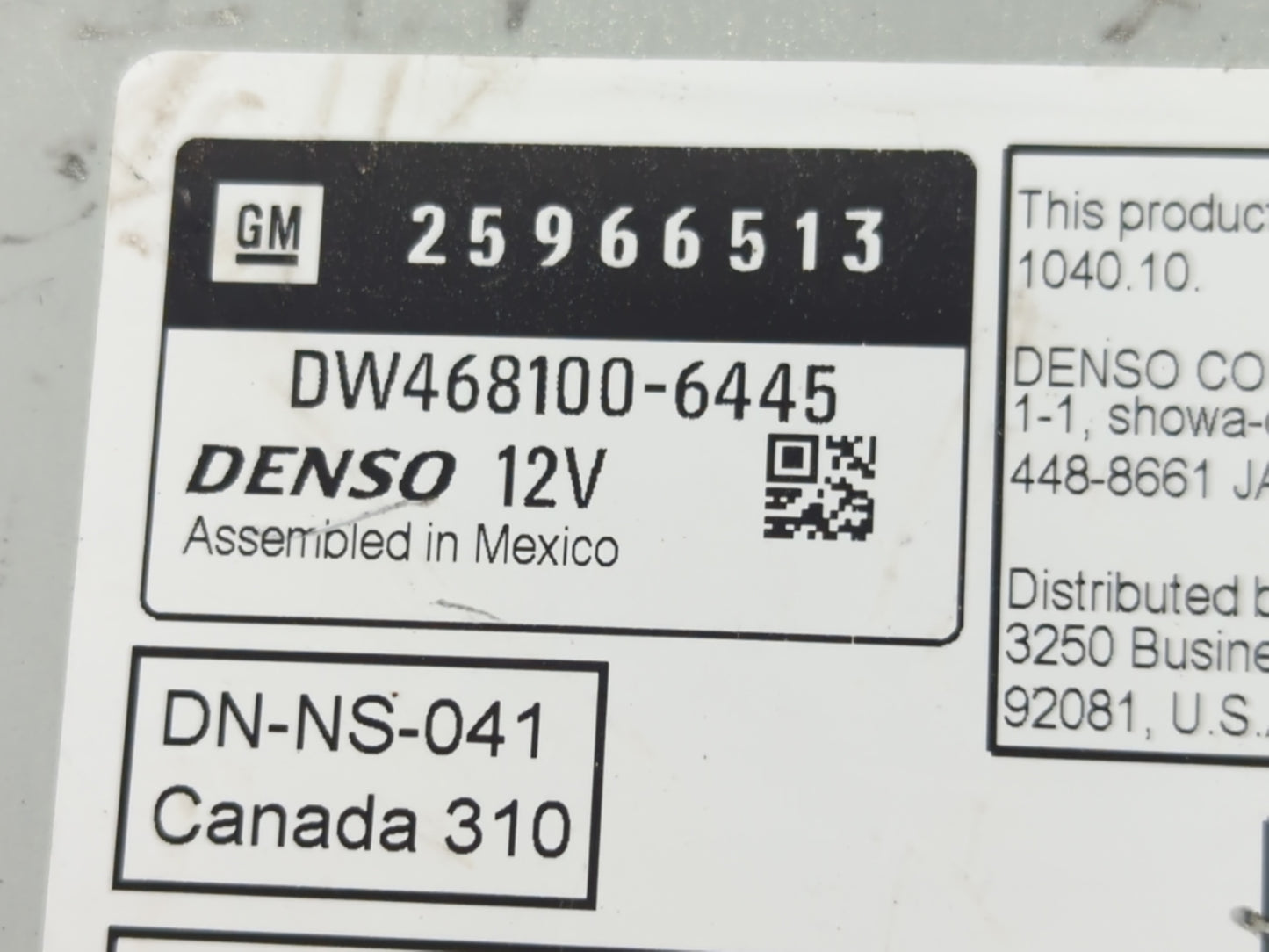 2010 Gmc Yukon Radio AM FM Cd Player Receiver Replacement P/N:25966513 Fits OEM Used Auto Parts