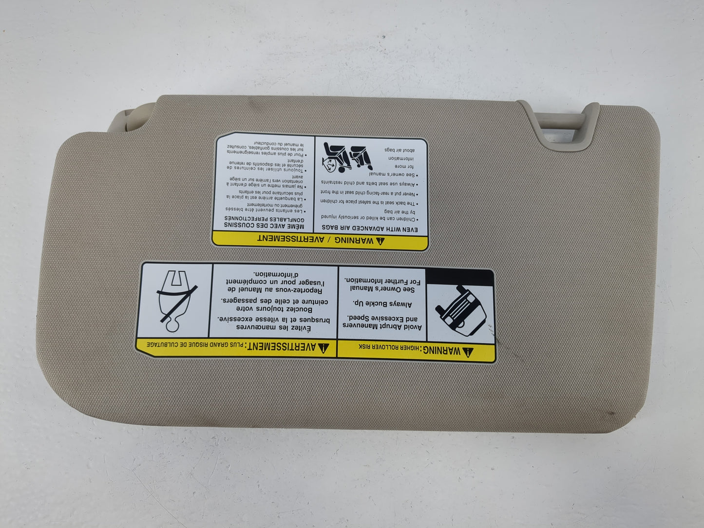 2018-2020 Nissan Rogue Sun Visor Shade Replacement Passenger Right Mirror Fits Fits 2018 2019 2020 OEM Used Auto Parts - Oemusedautoparts1.com