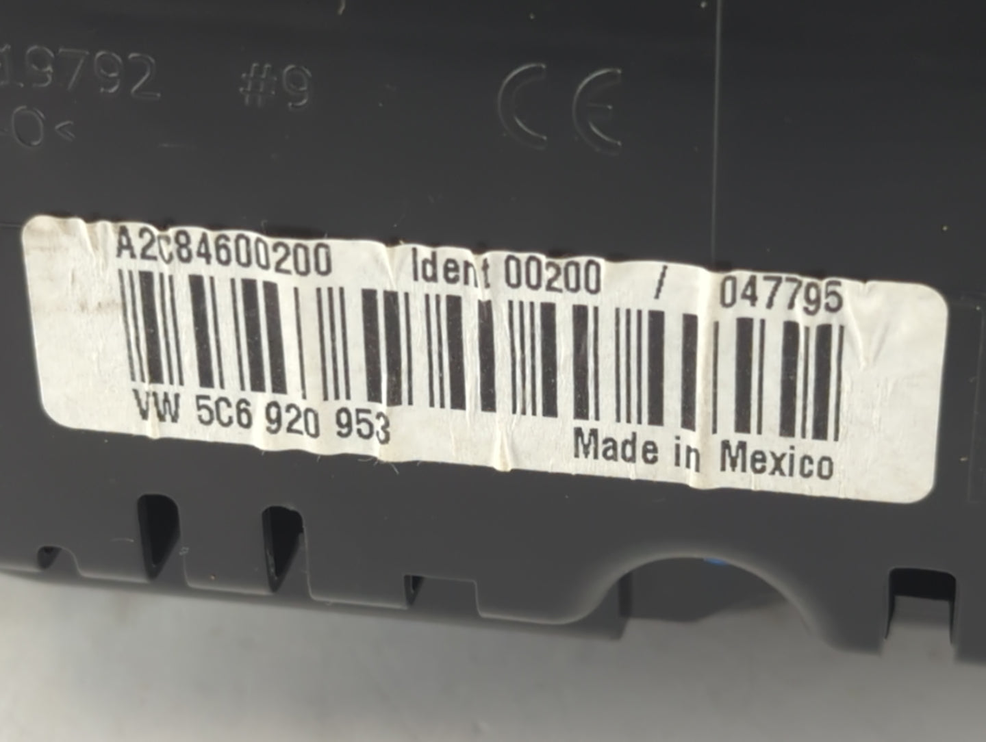 2014 Volkswagen Jetta Instrument Cluster Speedometer Gauges P/N:A2C84600500 5C6 920 953 Fits OEM Used Auto Parts - Oemusedautoparts1.com