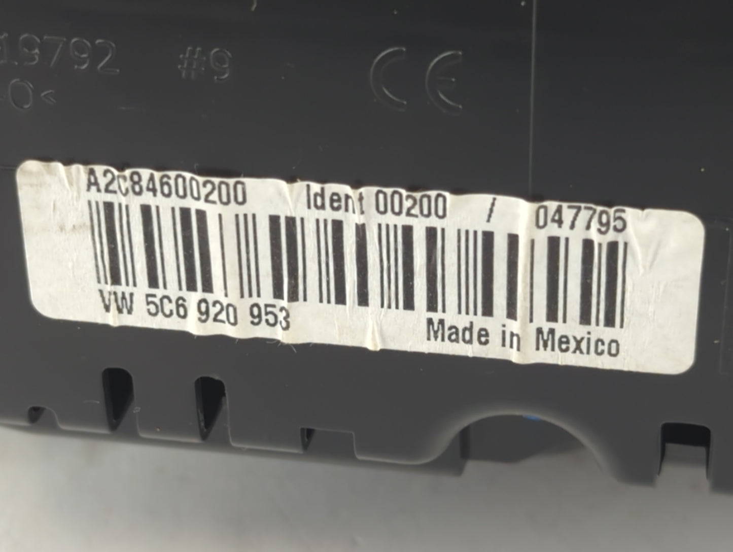 2014 Volkswagen Jetta Instrument Cluster Speedometer Gauges P/N:A2C84600500 5C6 920 953 Fits OEM Used Auto Parts - Oemusedautoparts1.com