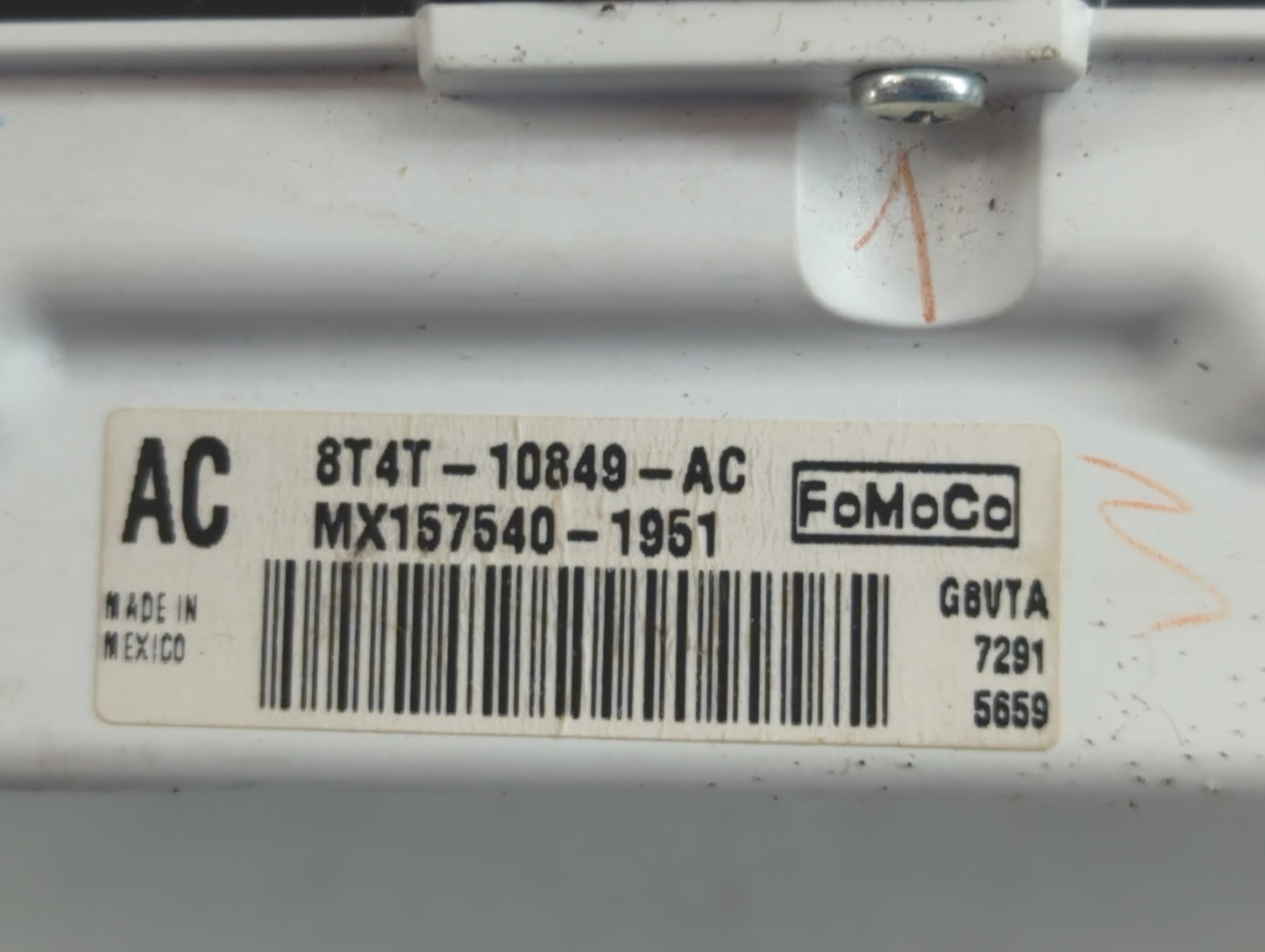 2007-2008 Ford Edge Instrument Cluster Speedometer Gauges P/N:8T4T-10849-AC Fits Fits 2007 2008 OEM Used Auto Parts