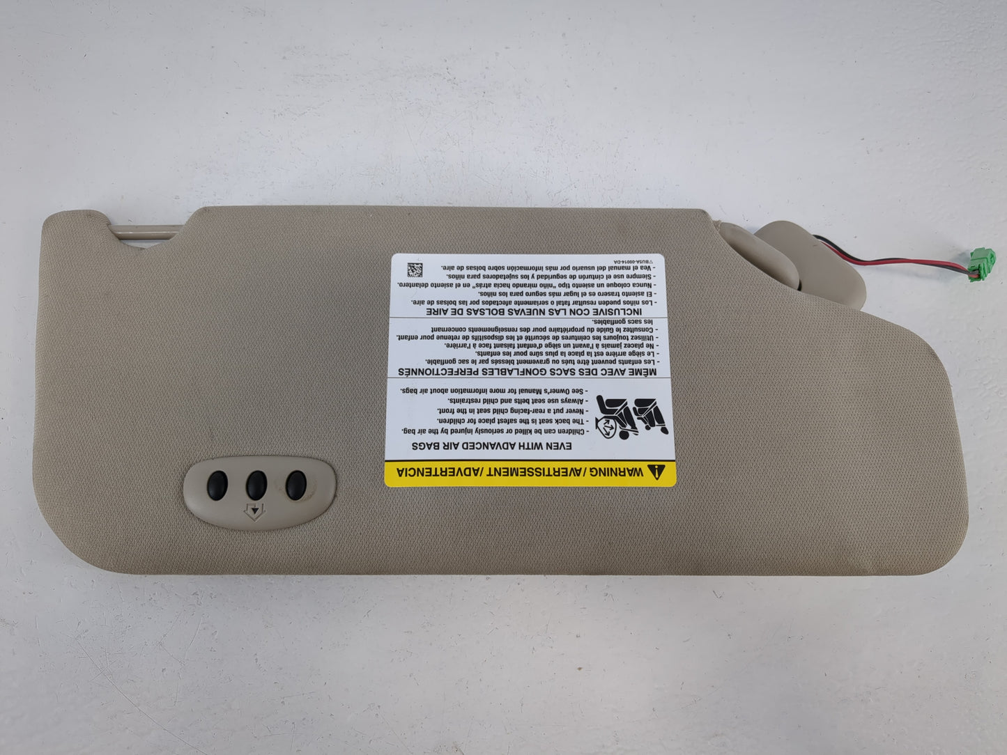 2011-2014 Ford Edge Sun Visor Shade Replacement Driver Left Mirror Fits Fits 2011 2012 2013 2014 OEM Used Auto Parts - Oemusedautoparts1.com