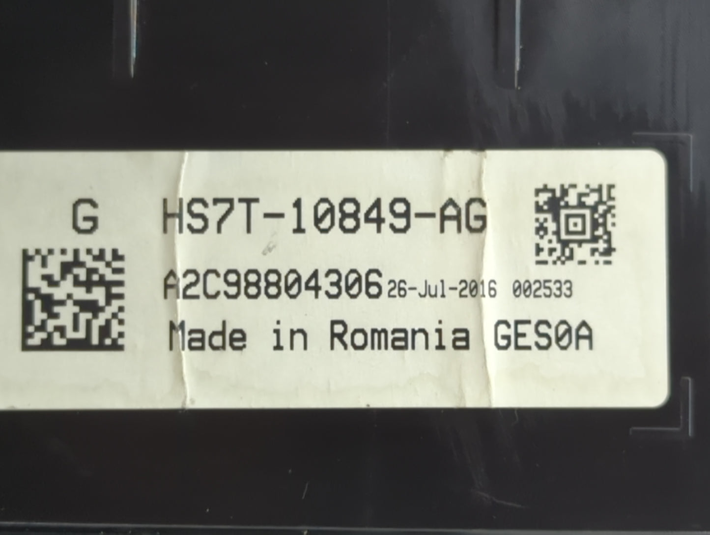 2017 Ford Fusion Instrument Cluster Speedometer Gauges P/N:HS7T-10849-AG Fits OEM Used Auto Parts