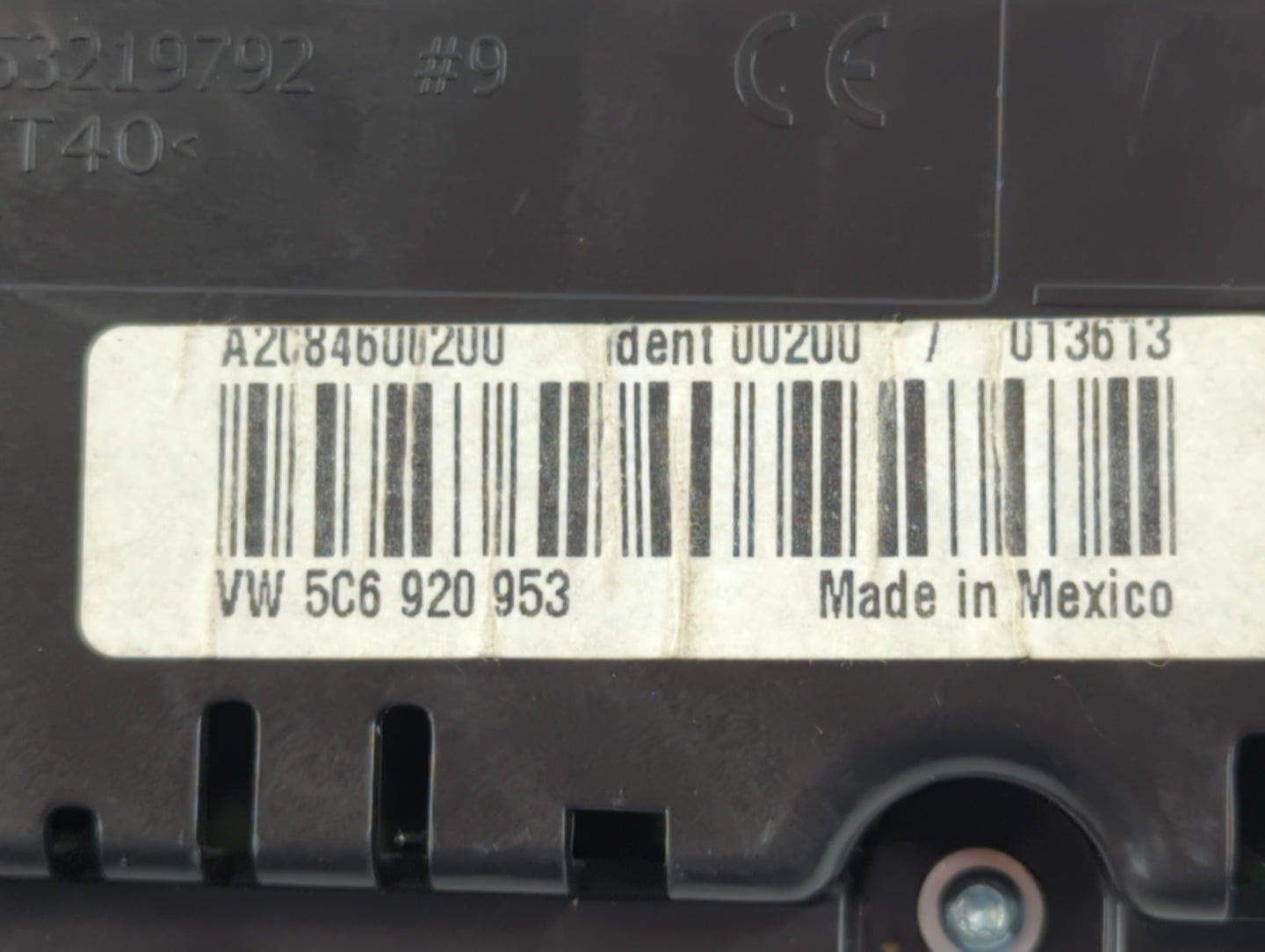 2014 Volkswagen Jetta Instrument Cluster Speedometer Gauges P/N:A2C84600500 5C6 920 953 Fits OEM Used Auto Parts - Oemusedautoparts1.com