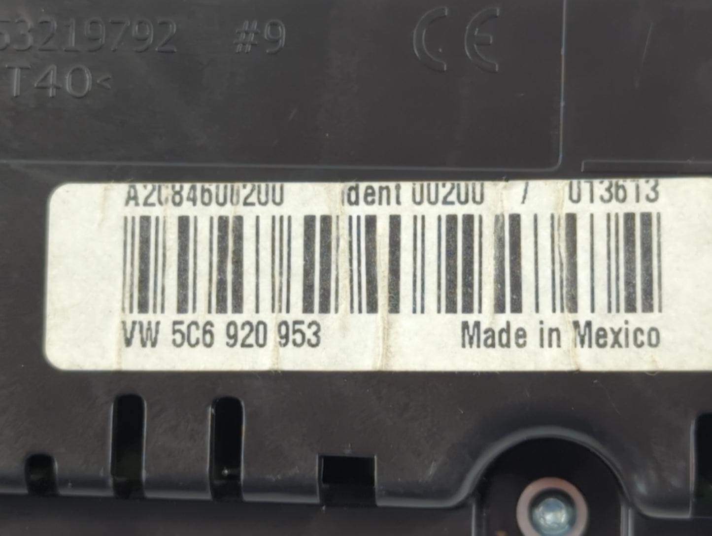 2014 Volkswagen Jetta Instrument Cluster Speedometer Gauges P/N:A2C84600500 5C6 920 953 Fits OEM Used Auto Parts - Oemusedautoparts1.com