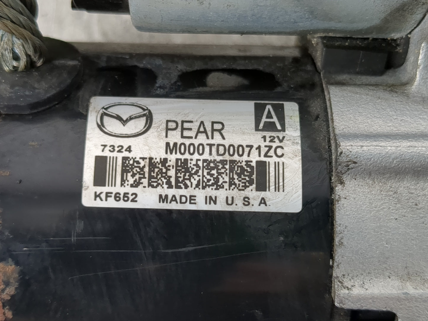2012-2022 Mazda 3 Car Starter Motor Solenoid OEM P/N:M000TD0071ZC Fits Fits 2012 2013 2014 2015 2016 2017 2018 2019 2020 2021 2022 OEM Used Auto Parts - Oemusedautoparts1.com
