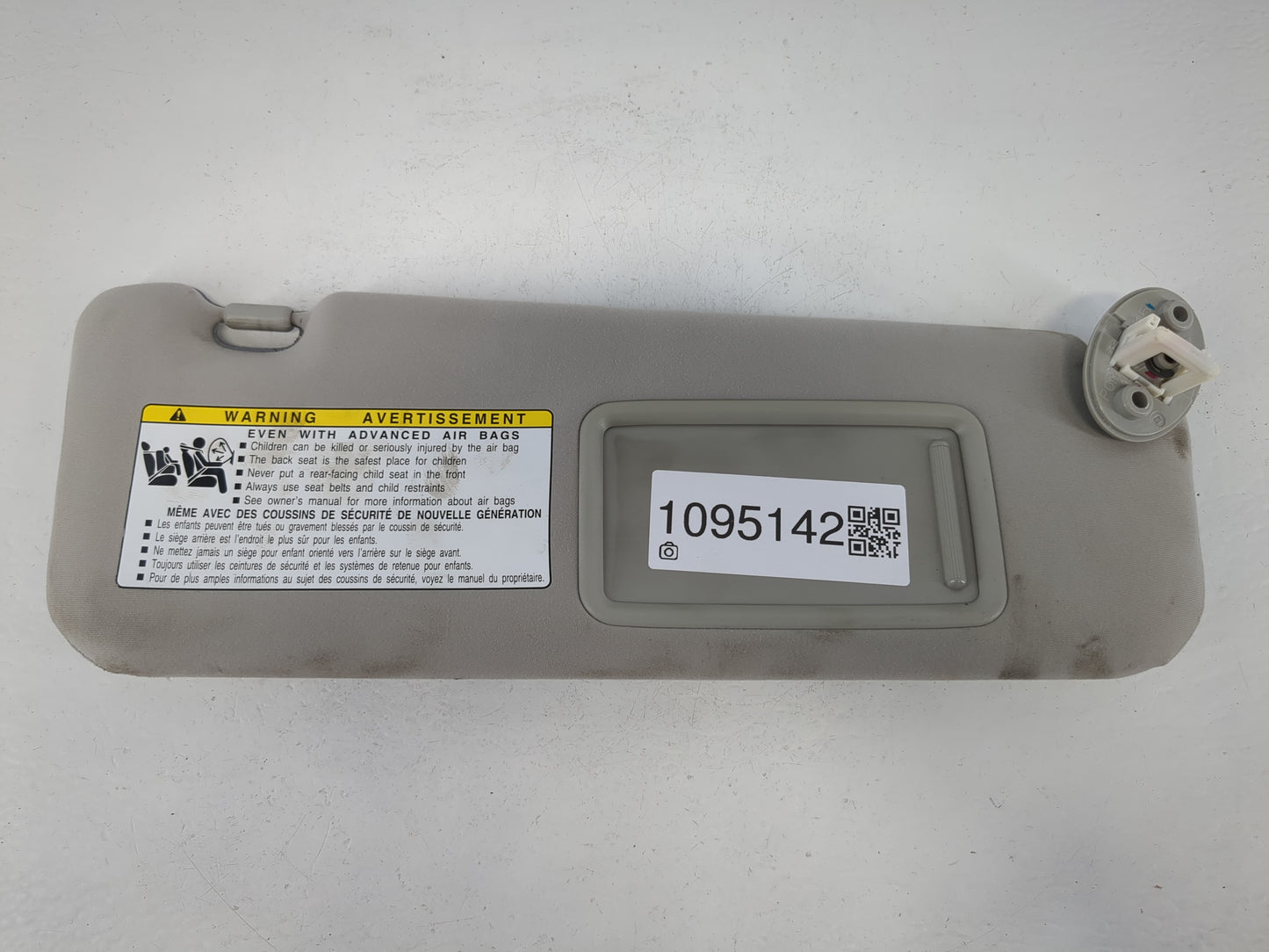 2007-2009 Lexus Es350 Sun Visor Shade Replacement Passenger Right Mirror Fits Fits 2007 2008 2009 OEM Used Auto Parts