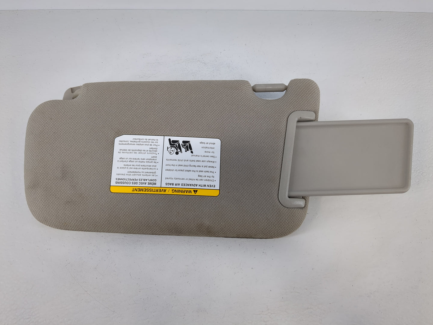 2013-2019 Nissan Sentra Sun Visor Shade Replacement Passenger Right Mirror Fits Fits 2012 2013 2014 2015 2016 2017 2018 2019 OEM Used Auto Parts - Oemusedautoparts1.com