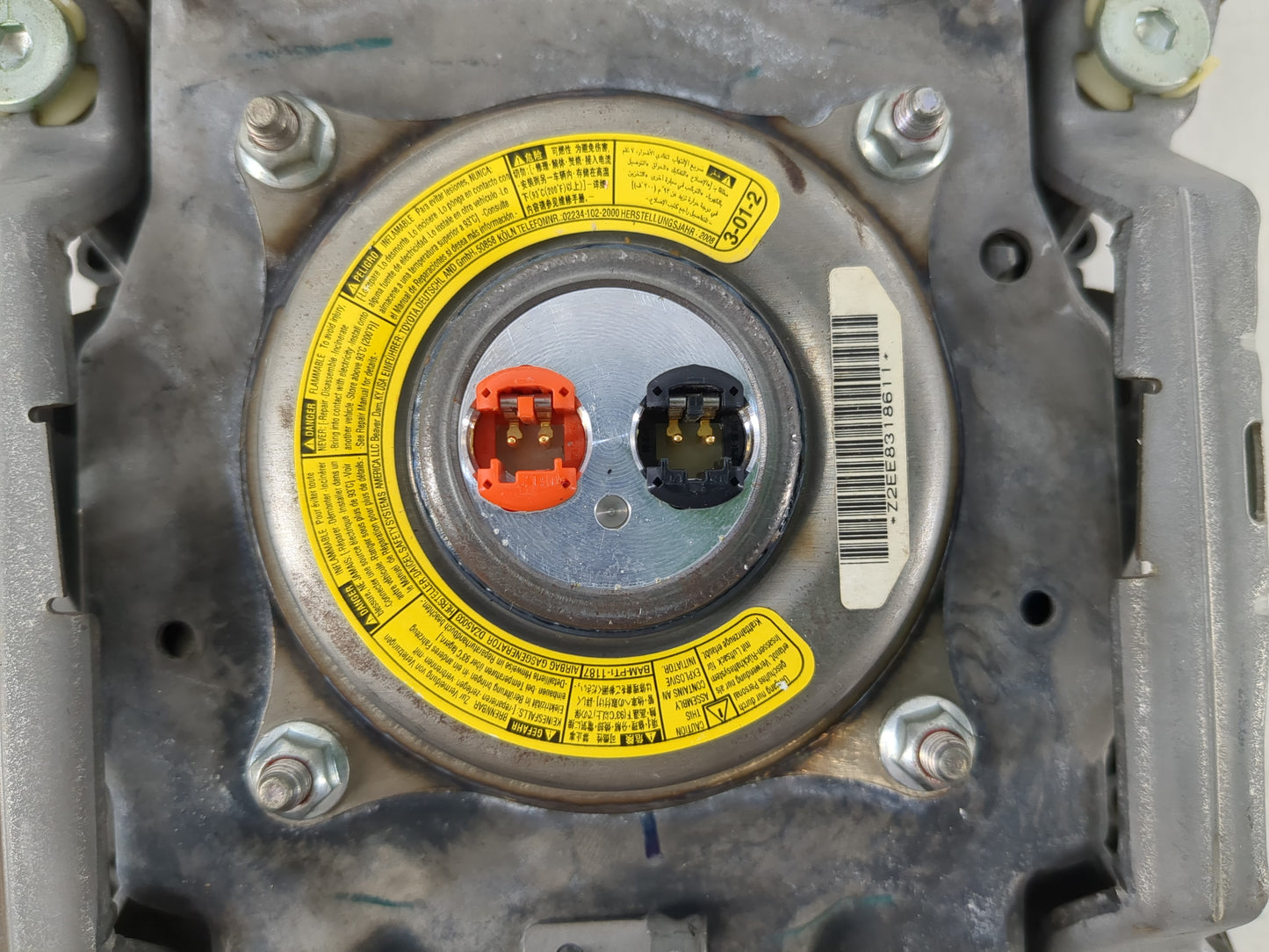 2007-2011 Toyota Camry Air Bag Driver Left Steering Wheel Mounted Fits Fits 2007 2008 2009 2010 2011 OEM Used Auto Parts - Oemusedautoparts1.com