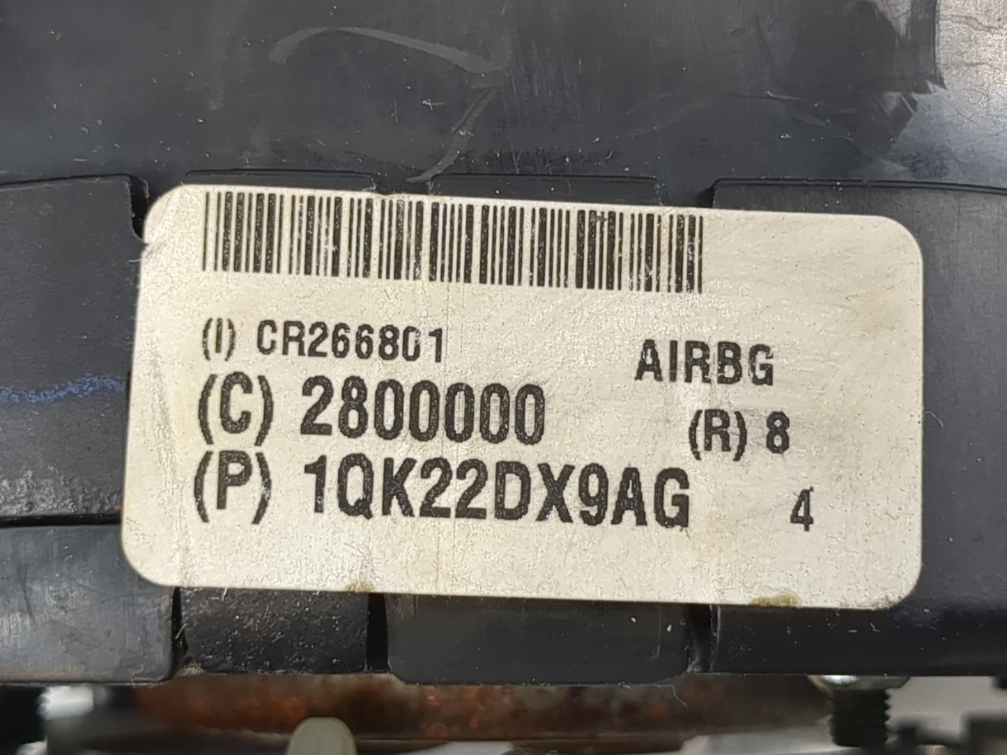 2011-2012 Chrysler Town & Country Air Bag Driver Left Steering Wheel Mounted P/N:1QK22DX9AG Fits Fits 2011 2012 OEM Used Auto Parts - Oemusedautoparts1.com