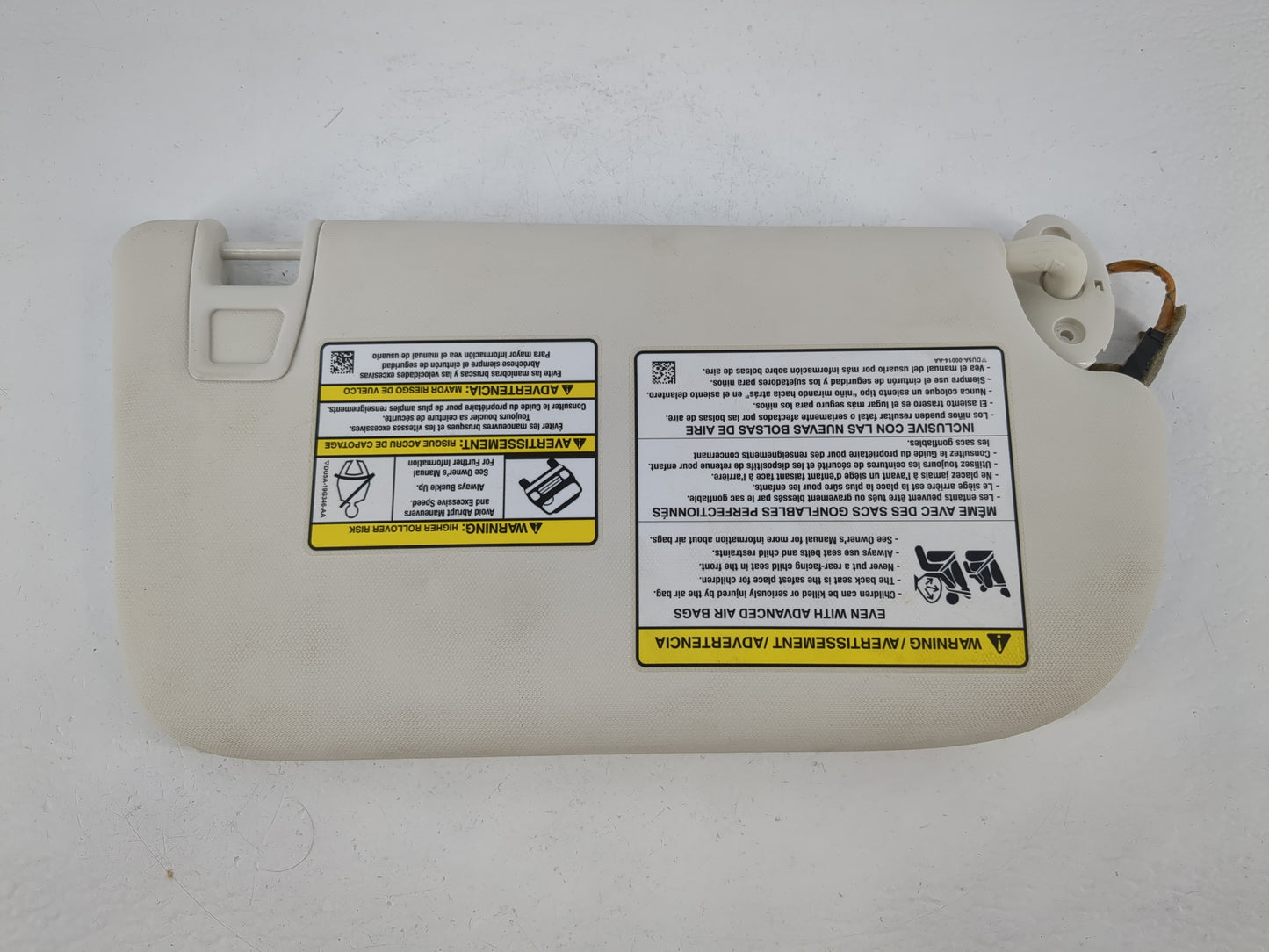 2013-2019 Ford Escape Sun Visor Shade Replacement Driver Left Mirror Fits Fits 2013 2014 2015 2016 2017 2018 2019 OEM Used Auto Parts