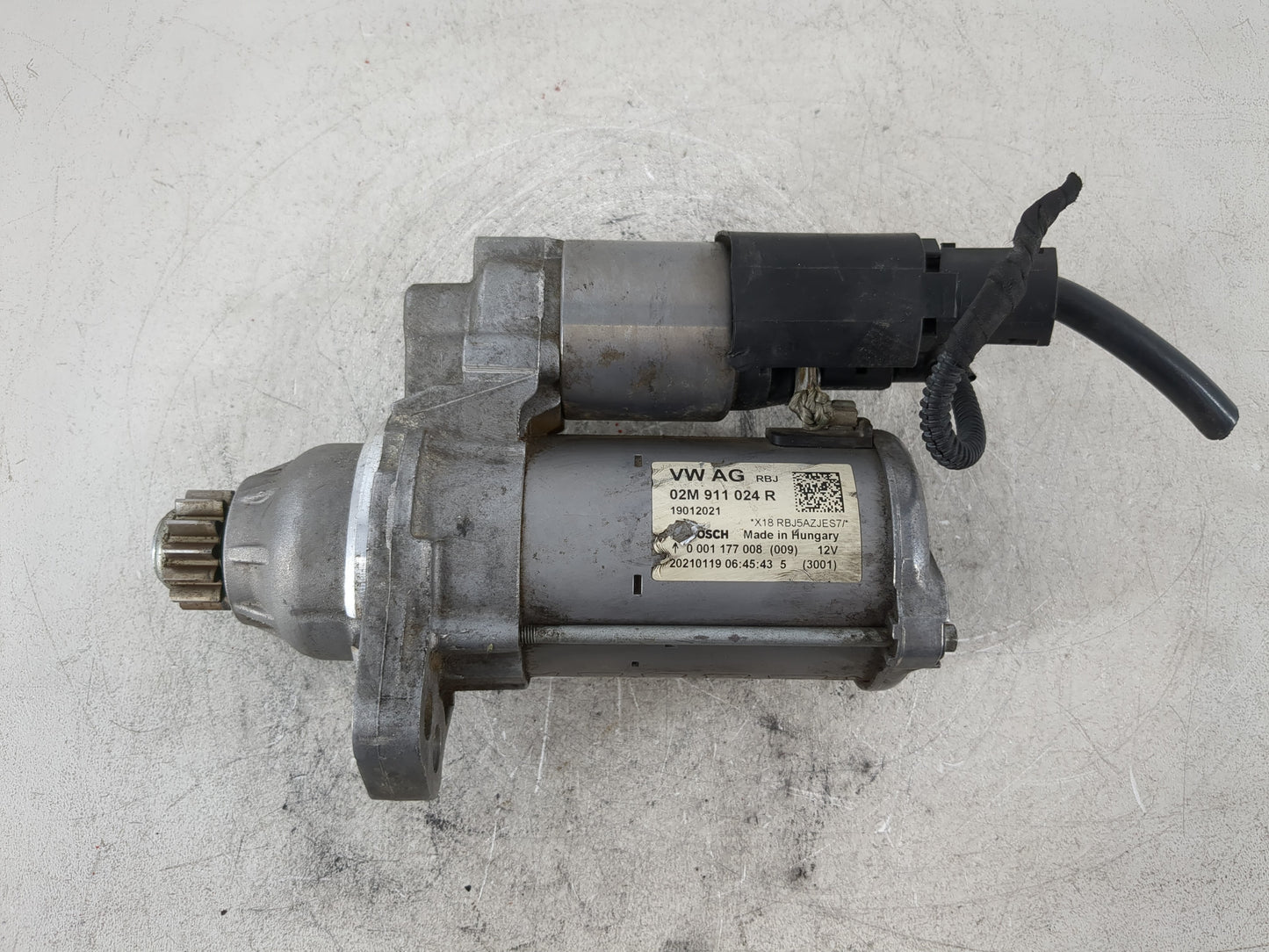 2014-2020 Volkswagen Passat Car Starter Motor Solenoid OEM P/N:02M 911 024 R Fits OEM Used Auto Parts