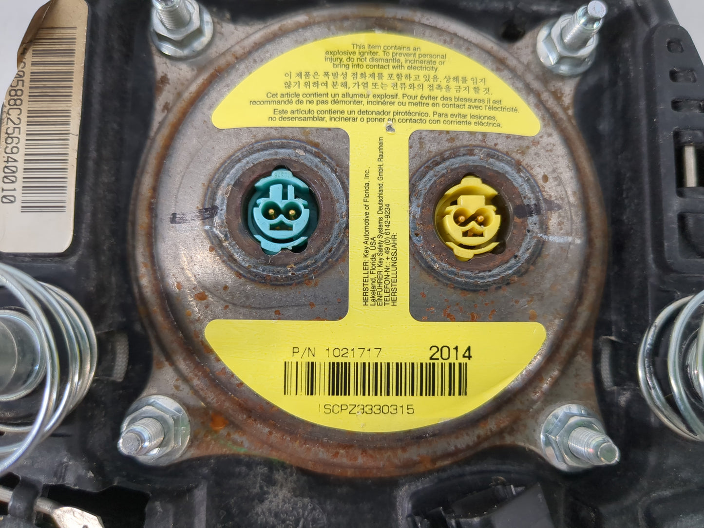 2015-2017 Hyundai Sonata Air Bag Driver Left Steering Wheel Mounted P/N:56900-C2000TRY Fits Fits 2015 2016 2017 OEM Used Auto Parts - Oemusedautoparts1.com
