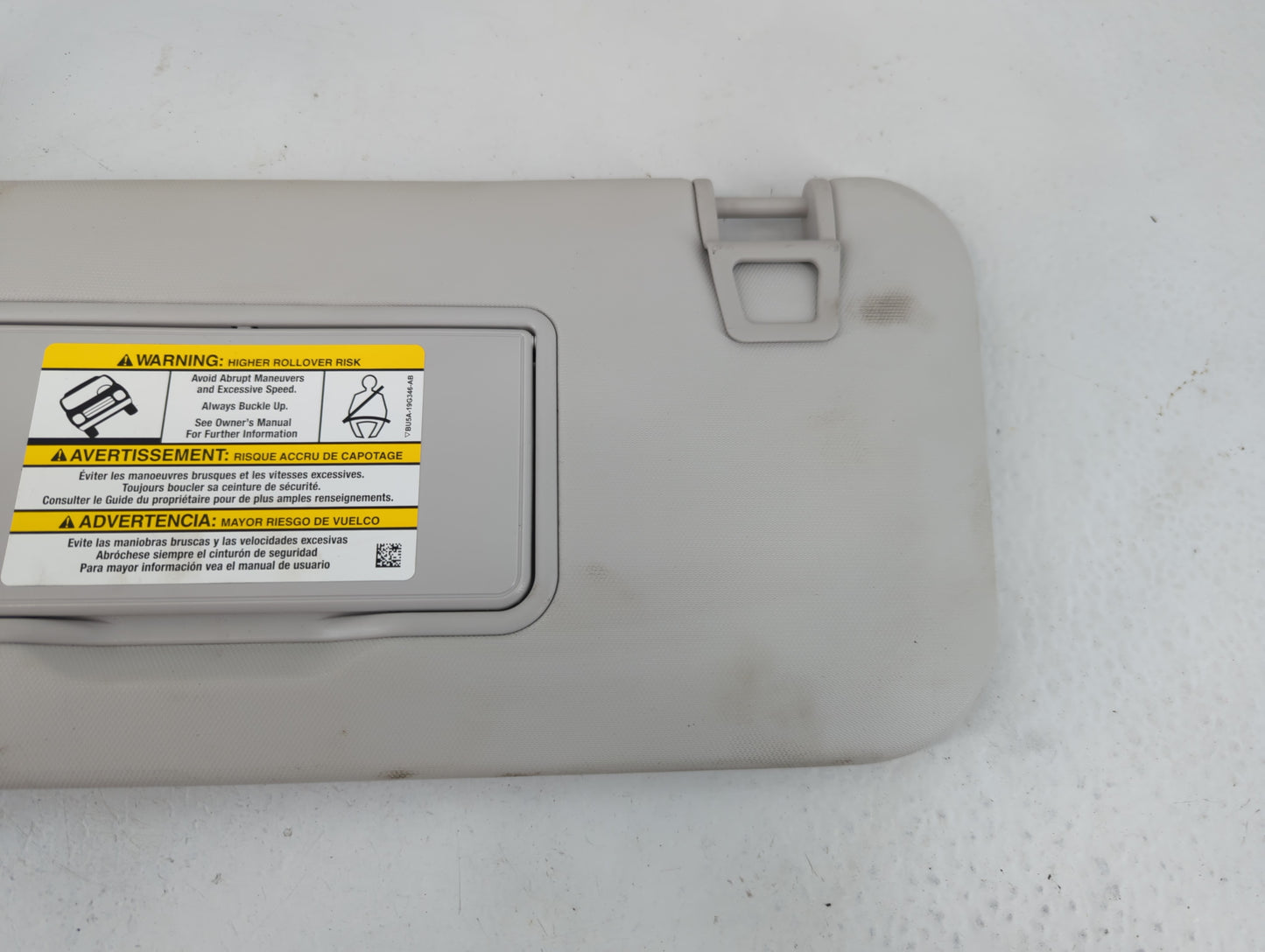 2021-2022 Ford Escape Sun Visor Shade Replacement Driver Left Mirror Fits Fits 2021 2022 OEM Used Auto Parts - Oemusedautoparts1.com