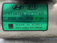 2016-2020 Kia Sedona Car Starter Motor Solenoid OEM P/N:36100-3C260 Fits Fits 2015 2016 2017 2018 2019 2020 OEM Used Auto Parts