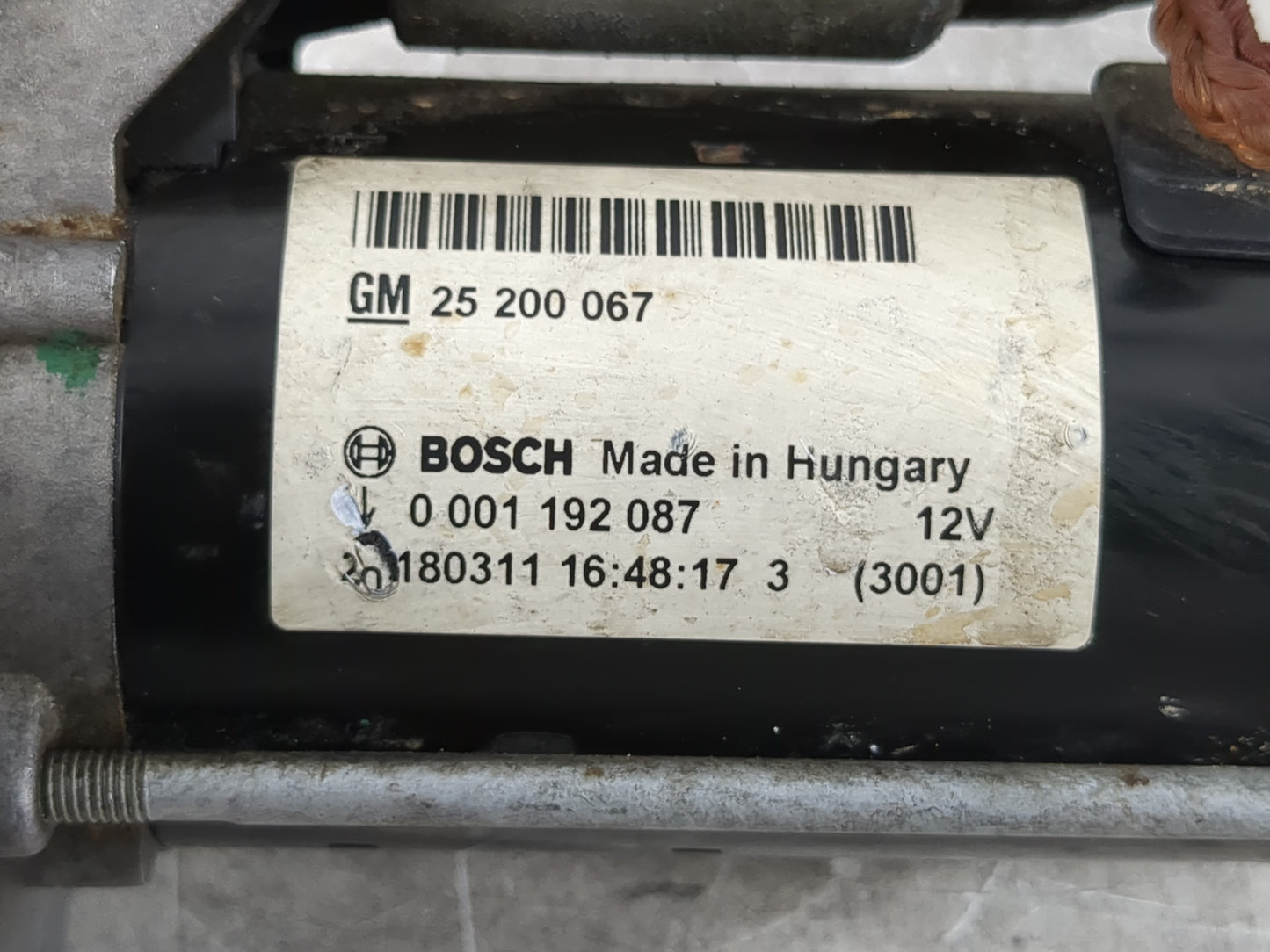 2014-2021 Buick Encore Car Starter Motor Solenoid OEM P/N:25 200 067 Fits Fits 2014 2015 2016 2017 2018 2019 2020 2021 OEM Used Auto Parts