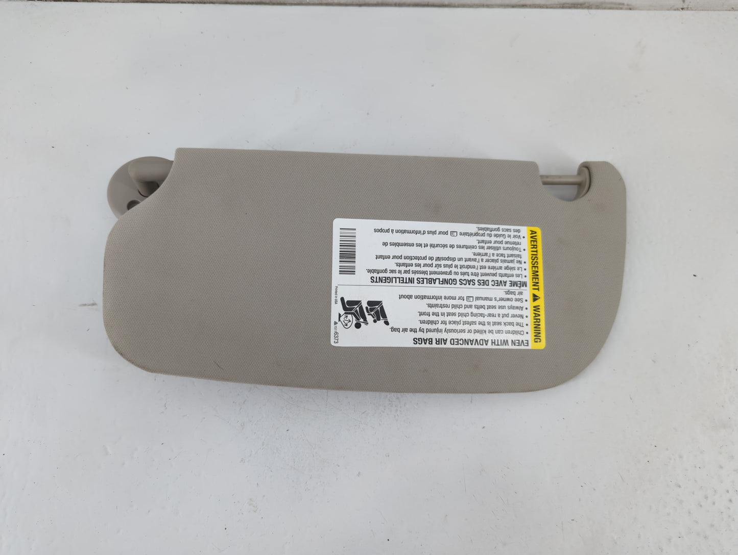 2005-2010 Chevrolet Cobalt Sun Visor Shade Replacement Passenger Right Mirror Fits Fits 2005 2006 2007 2008 2009 2010 OEM Used Auto Parts