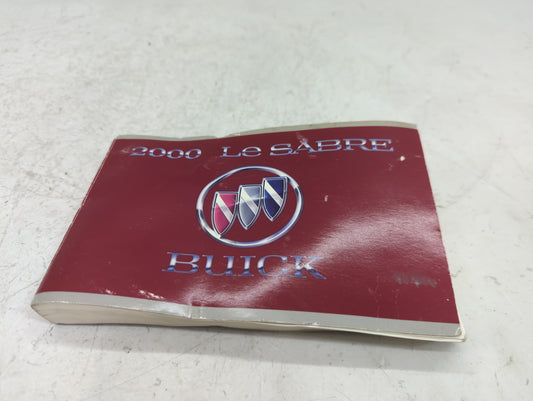 2000 Buick Lesabre Owners Manual Book Guide P/N:25712660 B OEM Used Auto Parts