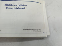 2000 Buick Lesabre Owners Manual Book Guide P/N:25712660 B OEM Used Auto Parts
