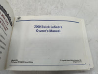 2000 Buick Lesabre Owners Manual Book Guide P/N:25712660 B OEM Used Auto Parts
