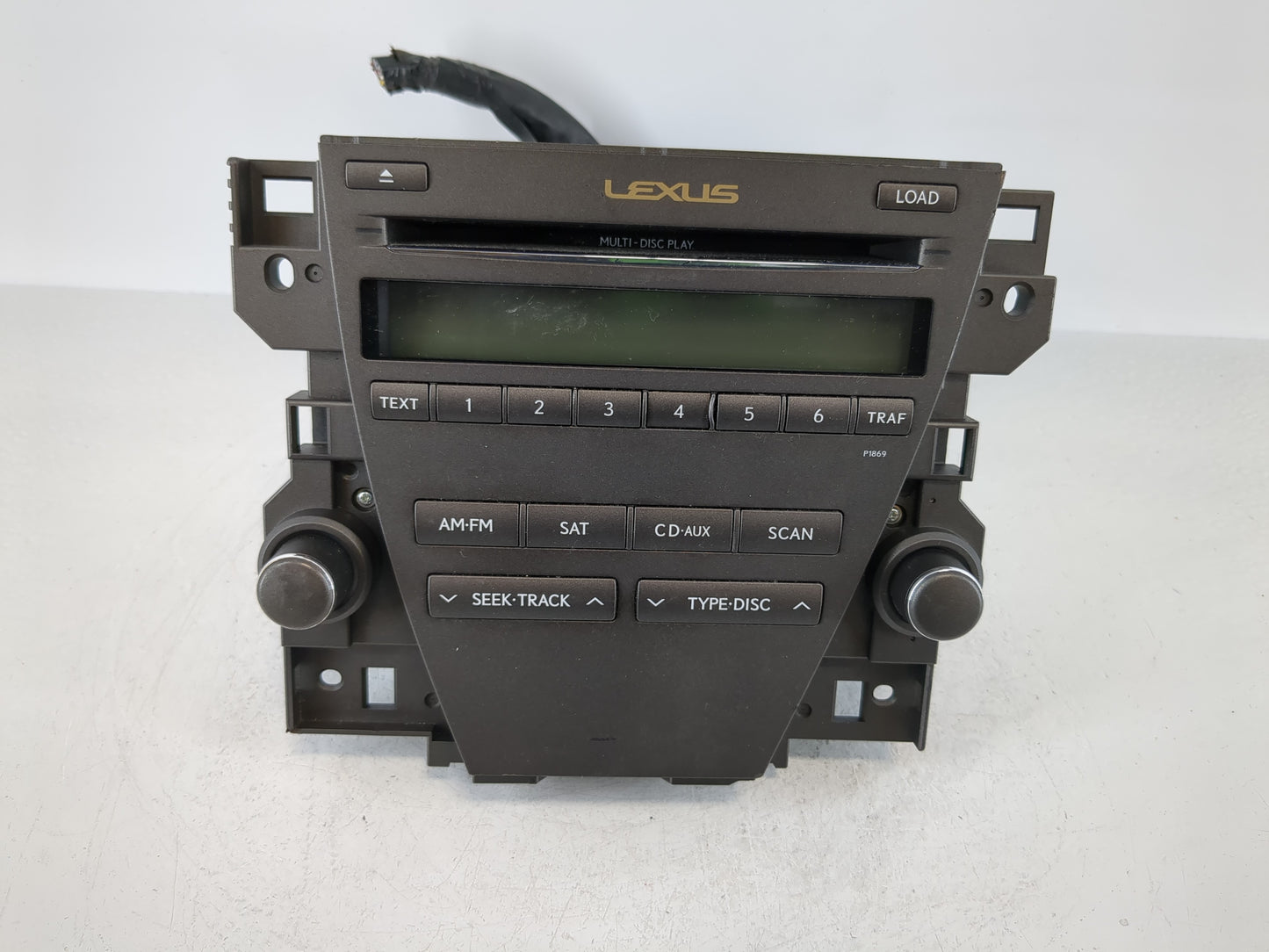 2010-2012 Lexus Es350 Radio AM FM Cd Player Receiver Replacement P/N:86120-33E40 Fits Fits 2010 2011 2012 OEM Used Auto Parts - Oemusedautoparts1.com