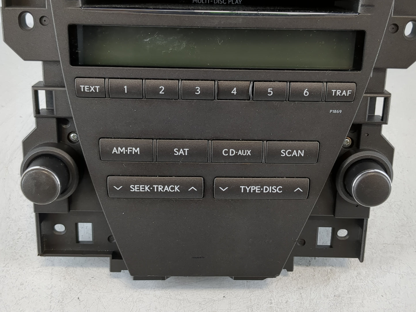 2010-2012 Lexus Es350 Radio AM FM Cd Player Receiver Replacement P/N:86120-33E40 Fits Fits 2010 2011 2012 OEM Used Auto Parts - Oemusedautoparts1.com