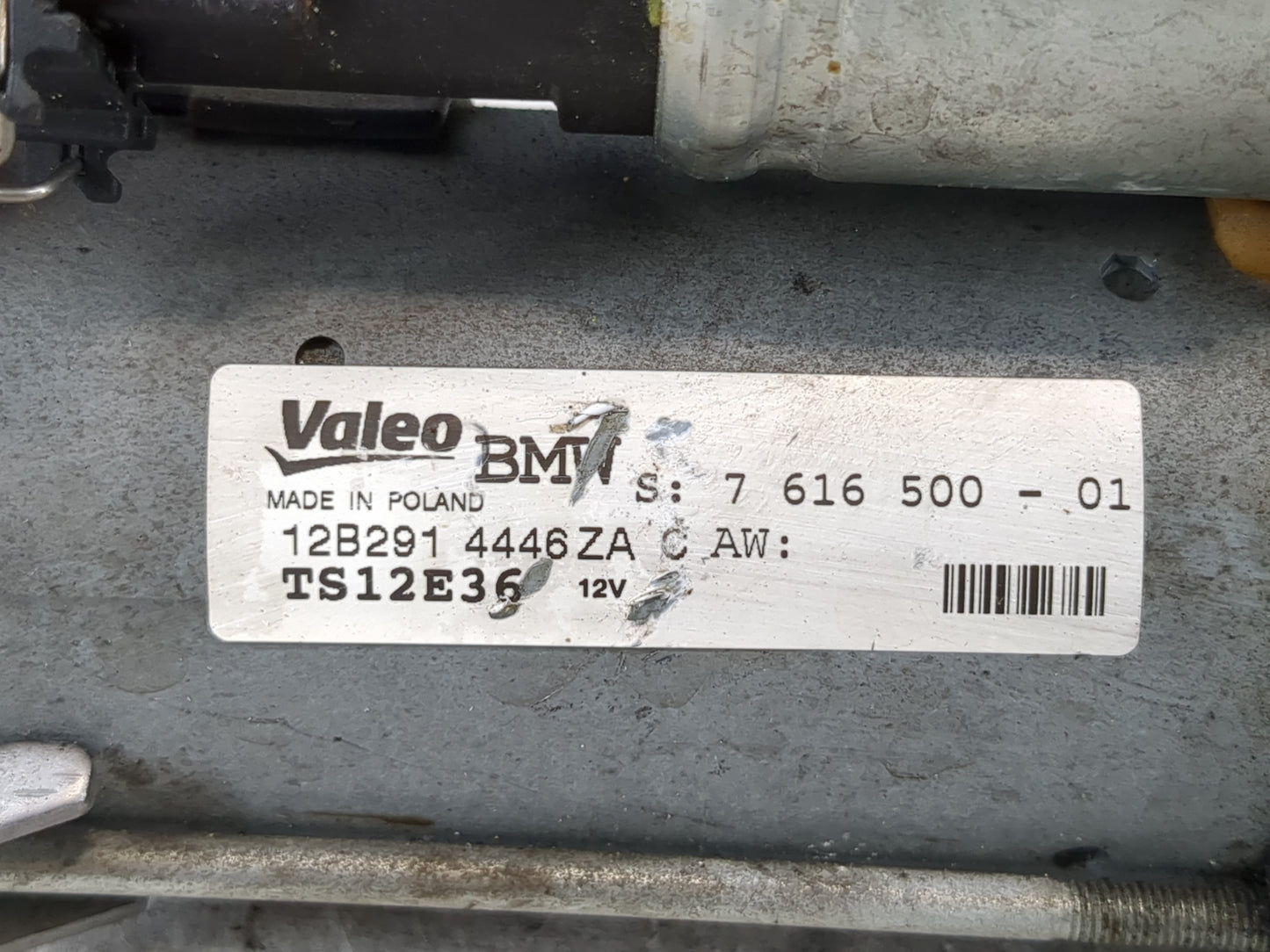 2011-2013 Bmw X5 Car Starter Motor Solenoid OEM P/N:7 616 500-01 Fits Fits 2011 2012 2013 2014 2015 2016 OEM Used Auto Parts - Oemusedautoparts1.com