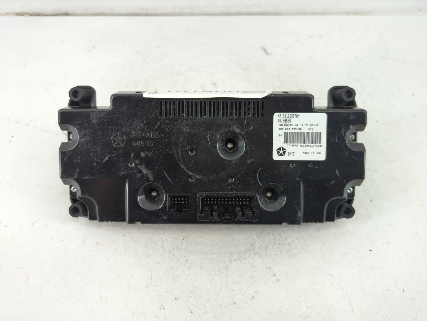 2017 Dodge Caravan Climate Control Module Temperature AC/Heater Replacement P/N:55111367AH Fits OEM Used Auto Parts
