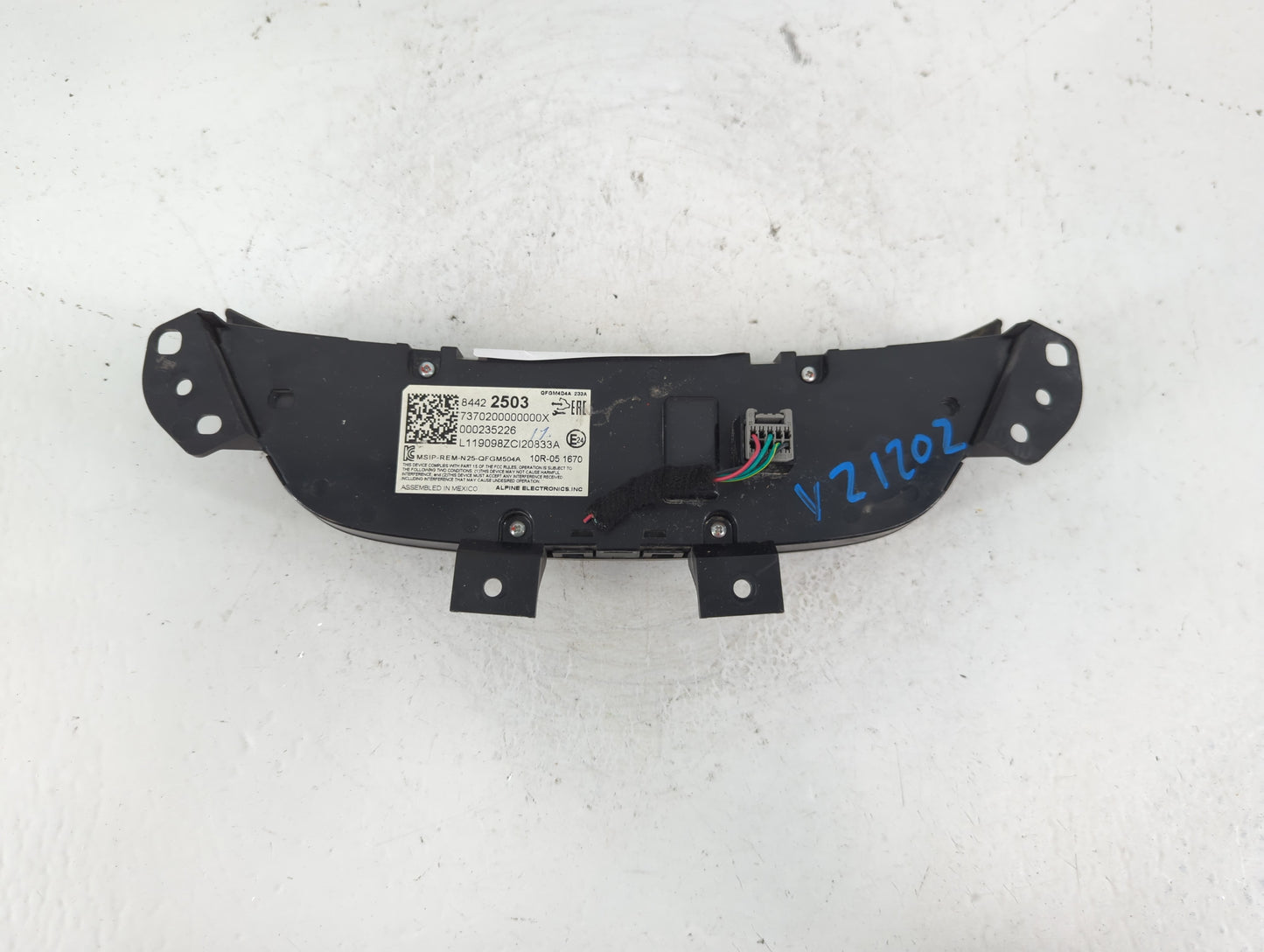 2019-2021 Chevrolet Equinox Climate Control Module Temperature AC/Heater Replacement P/N:84422503 Fits Fits 2019 2020 2021 OEM Used Auto Parts